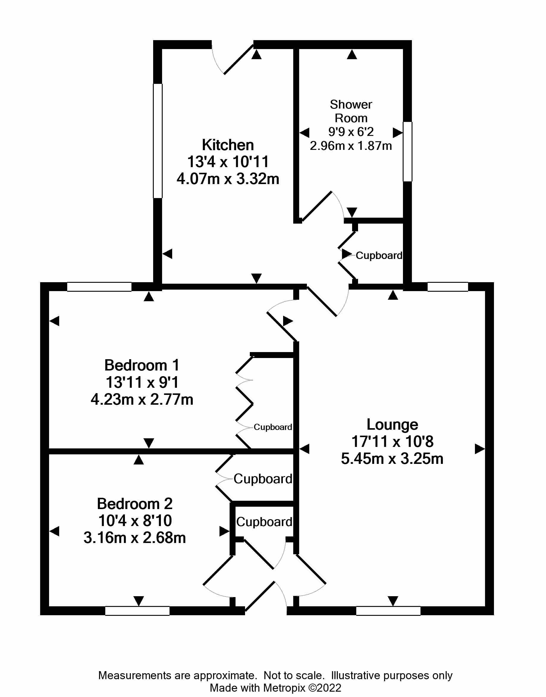 Floor Plan for 'Dusty Hollow', Challoch Cottage