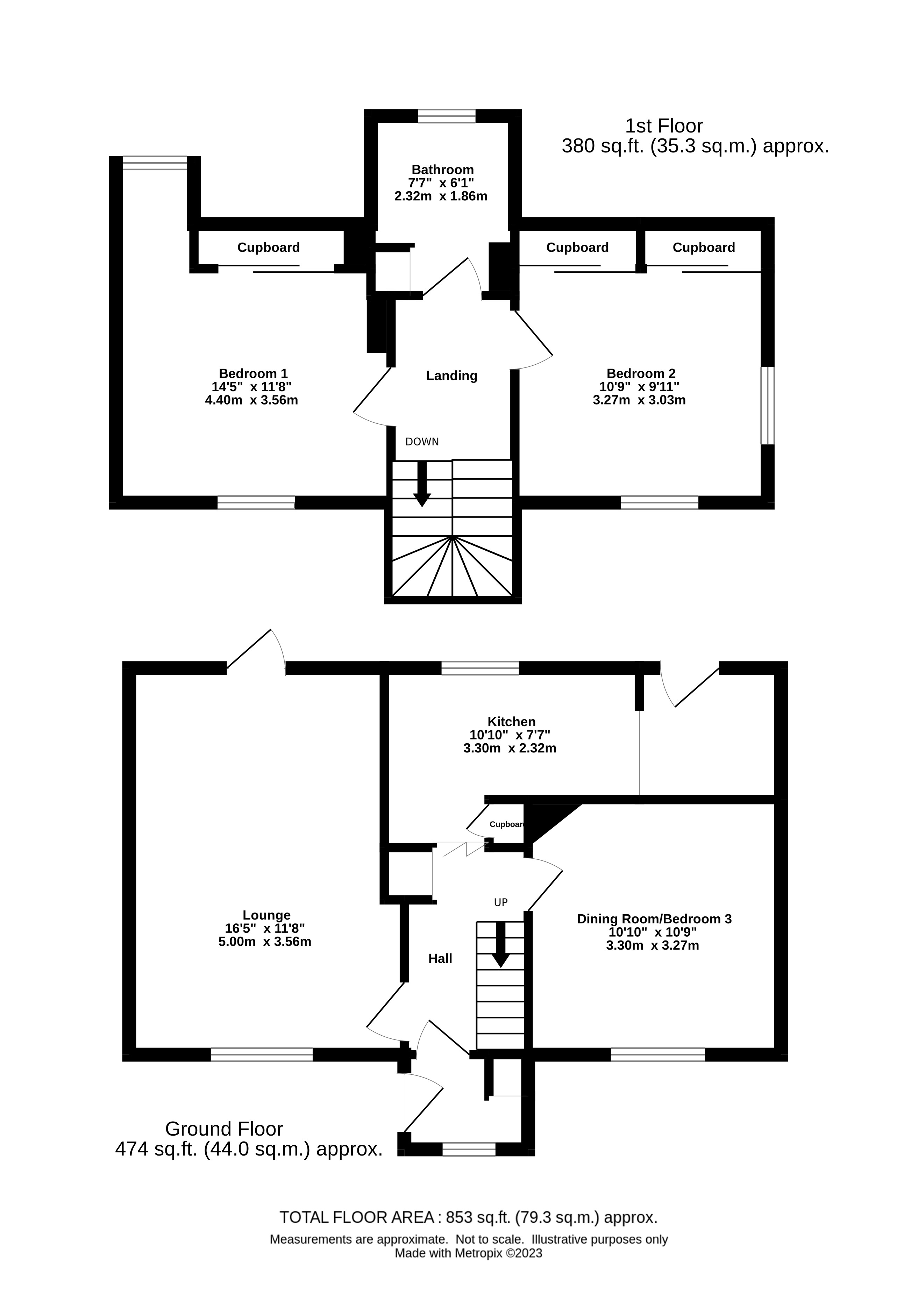 Floor Plan for 23 Liddesdale Road, Stranraer