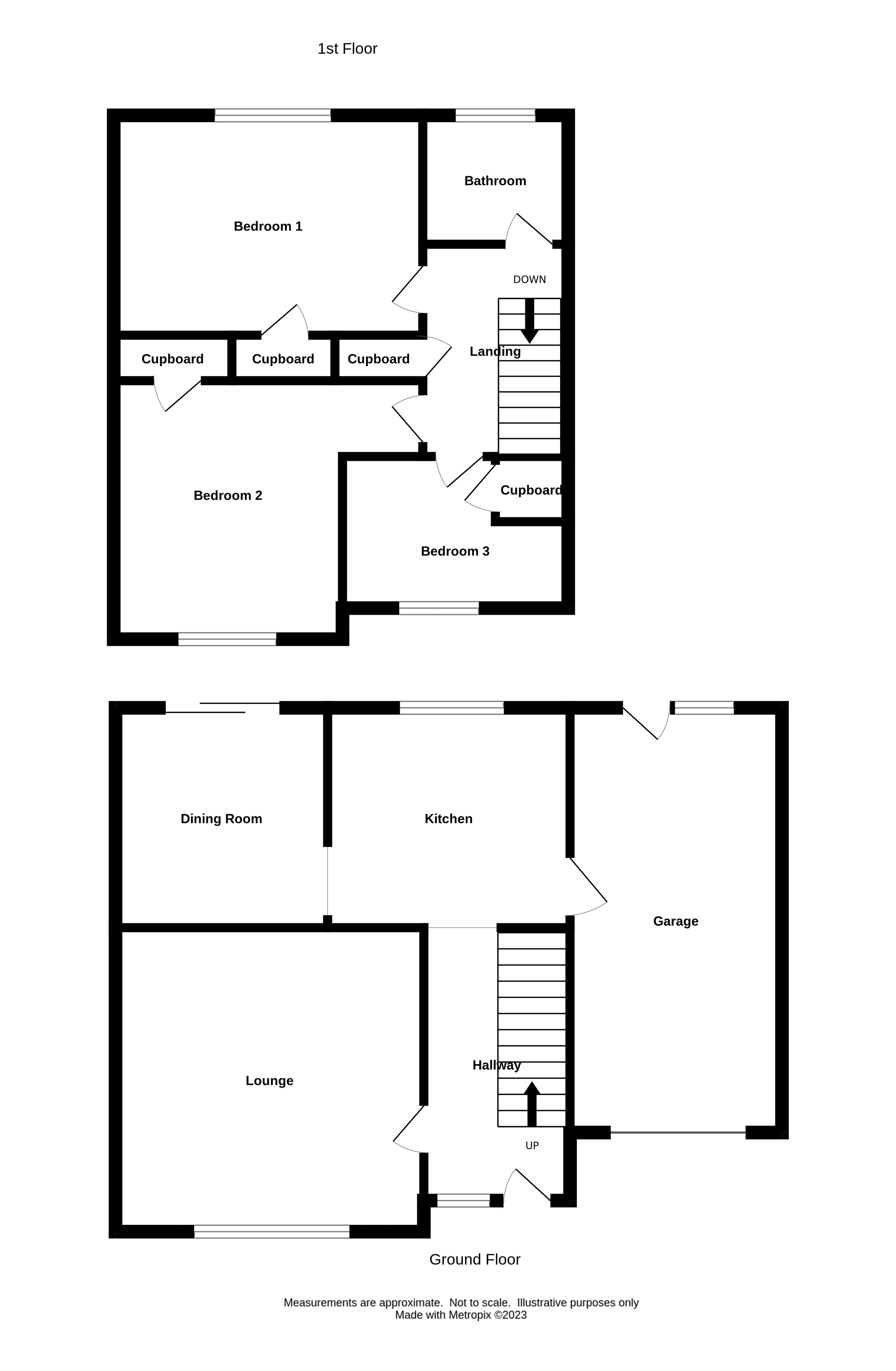 Floor Plan for 'The Rowans', 7 Mayfield Avenue, Stranraer
